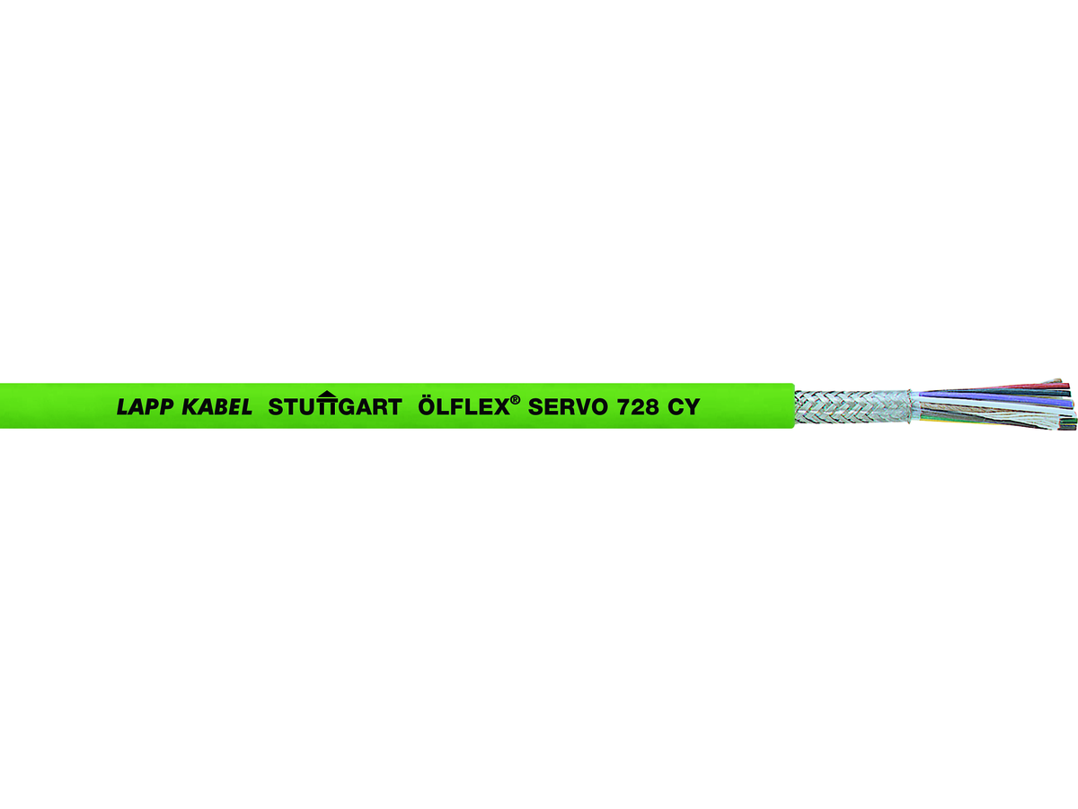 ÖLFLEX SERVO 728 CY - 10x 0,14mm²+2x 0,50mm²
