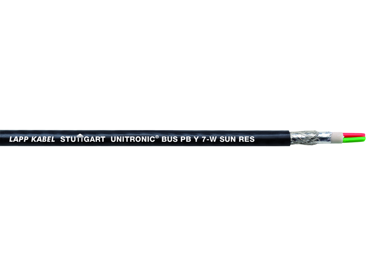 UNITRONIC BUS PB Y 7-Wire FC - 1x2x0,64mm BK UV-beständig