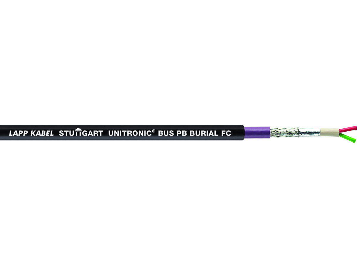 UNITRONIC BUS PB BURIAL FC 1X2x0,64mm - pose en extérieur / enterrée + résistant aux UV
