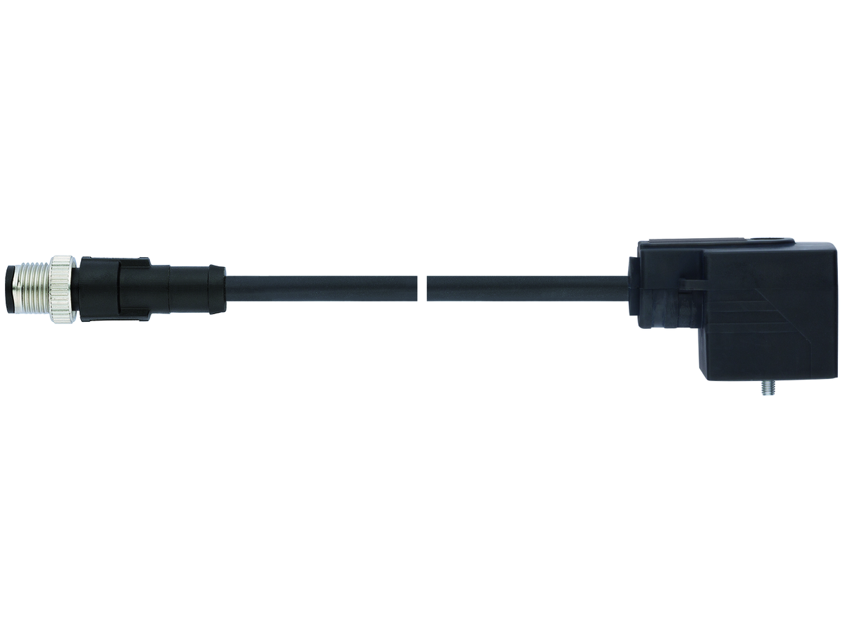 UNITRONIC SENSOR Valve-M12 3P PUR 2m - Typ A (18 mm) - M12 1 LED