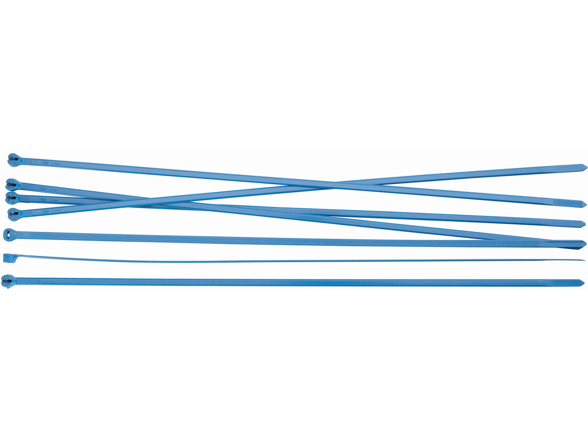 TY-RAP Kabelbinder detektierbar 186x4.8 - Polyamid, blau