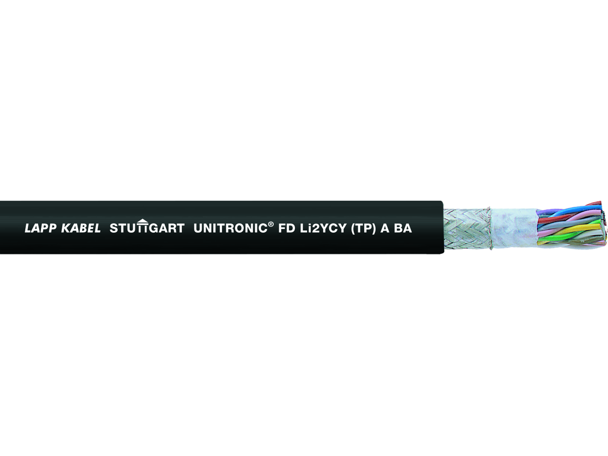 UNITRONIC FD Li2YCY(TP) BE  1x2x 0,75mm² - Schleppkettenkabel, UL geprüft