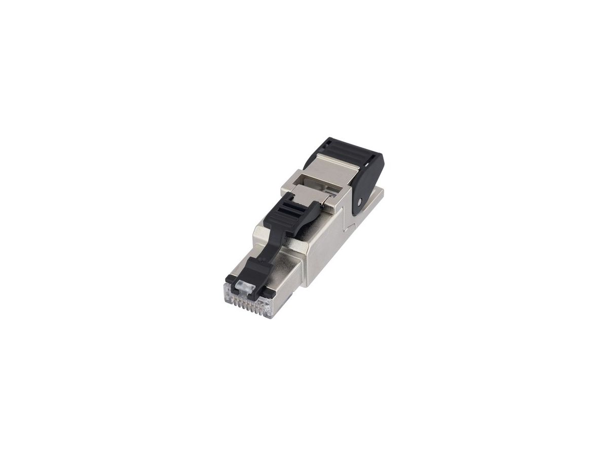 RJ45 Male 568B Cat.6a  cable snap in - AWG 26-24/1 & AWG 27-24/7 & AWG 26/19