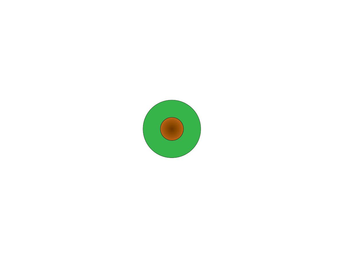Fil H05V-K 0,50mm² vert - Bobine à 200m
