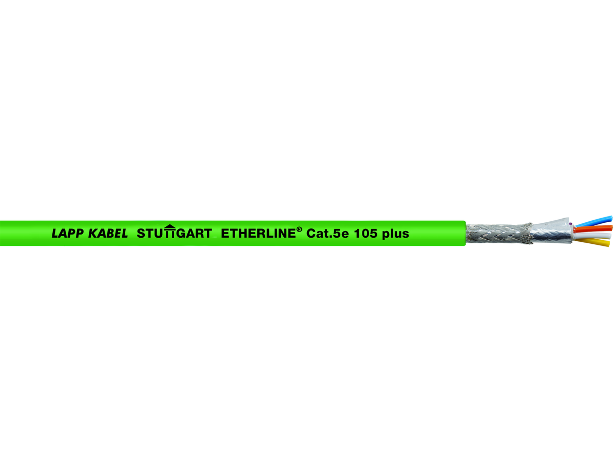 ETHERLINE CAT5e 105 plus 2x2xAWG22/7 - jusqu'à 120°C