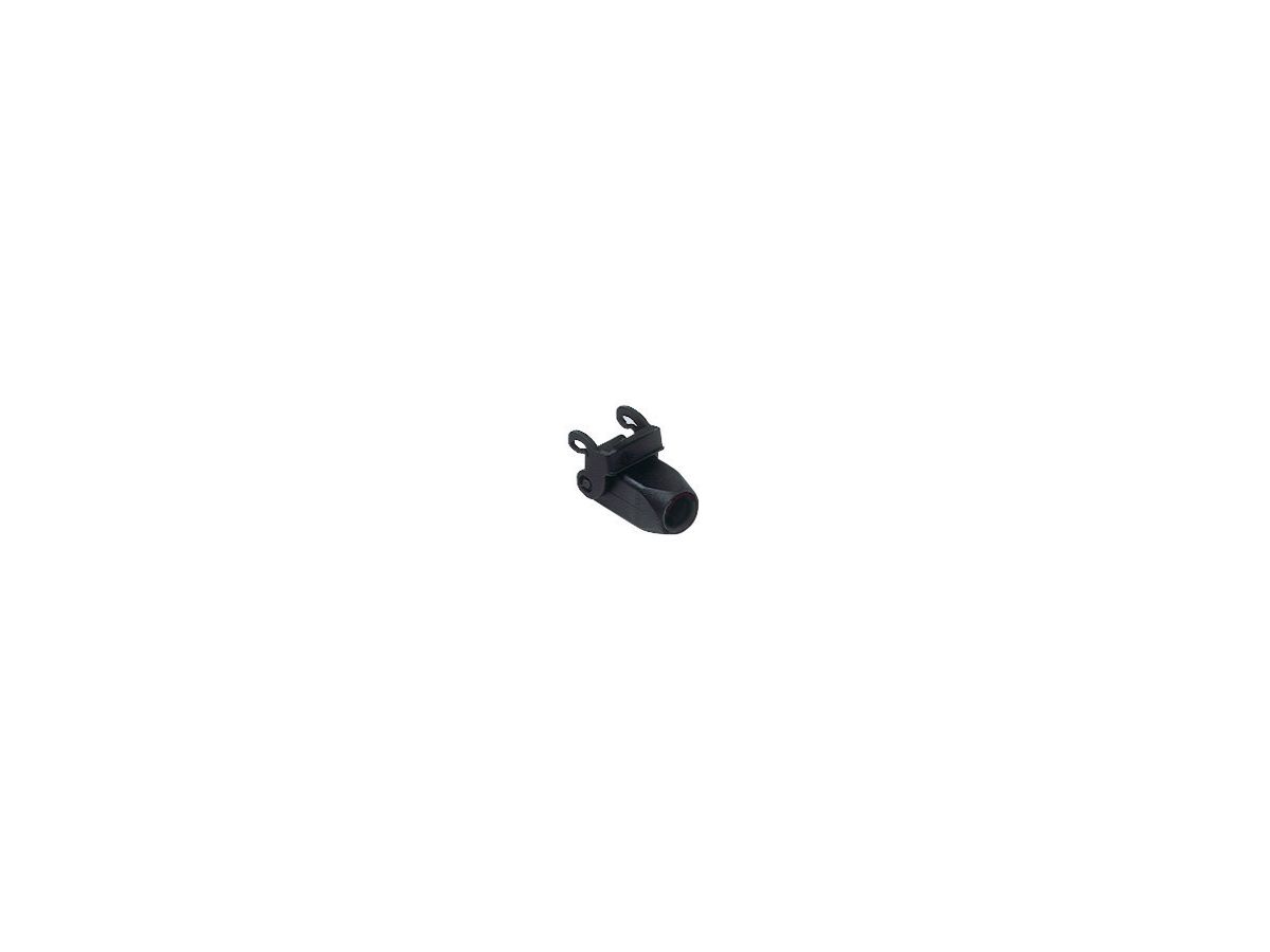 Tüllengehäuse mit 1 Bügel gerade schwarz - M20, Kunststoff, 21x21mm