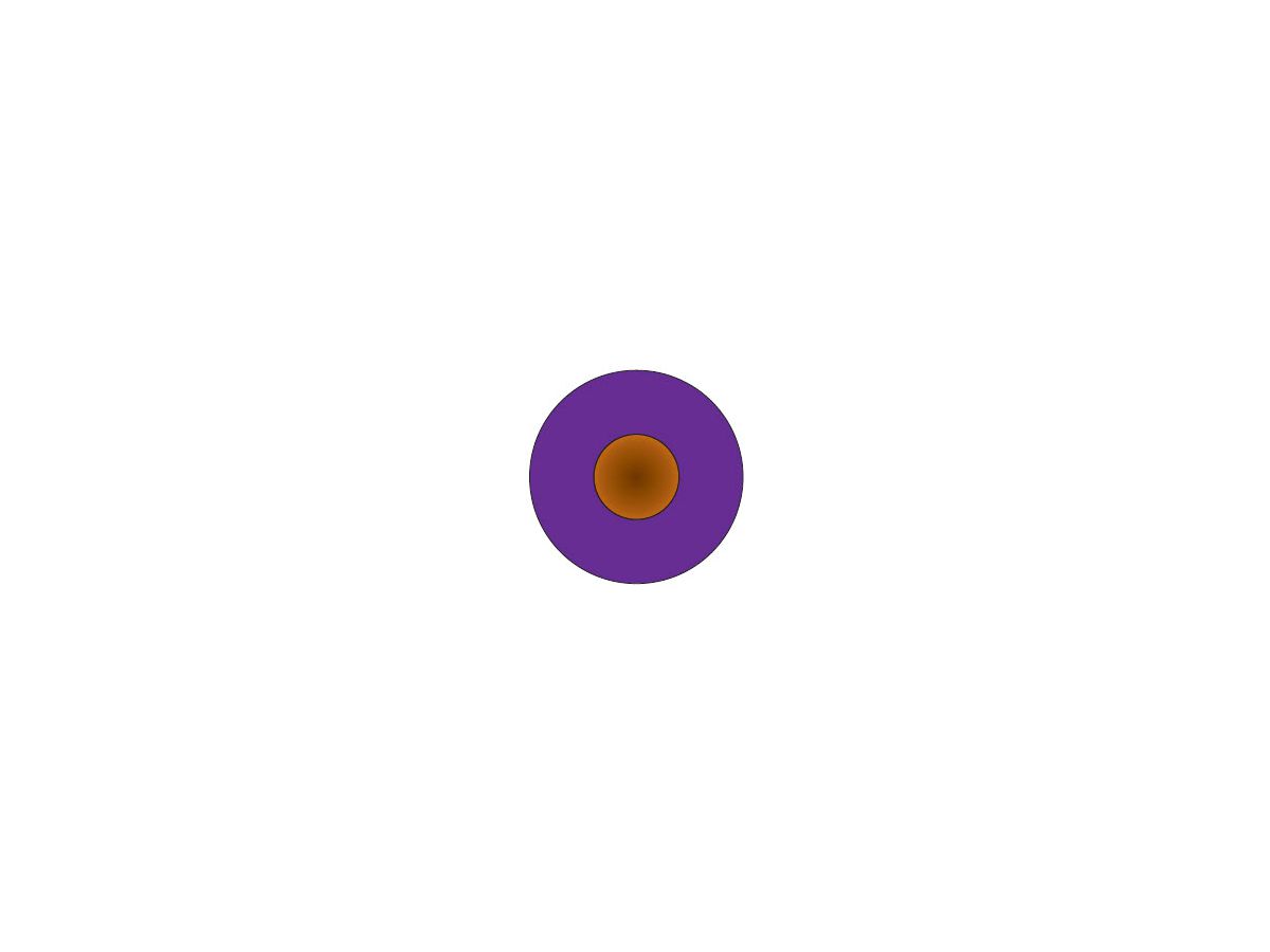 H05Z-K  1,00mm² violett Eca - halogenfree, 90°C, Fass à 2000m