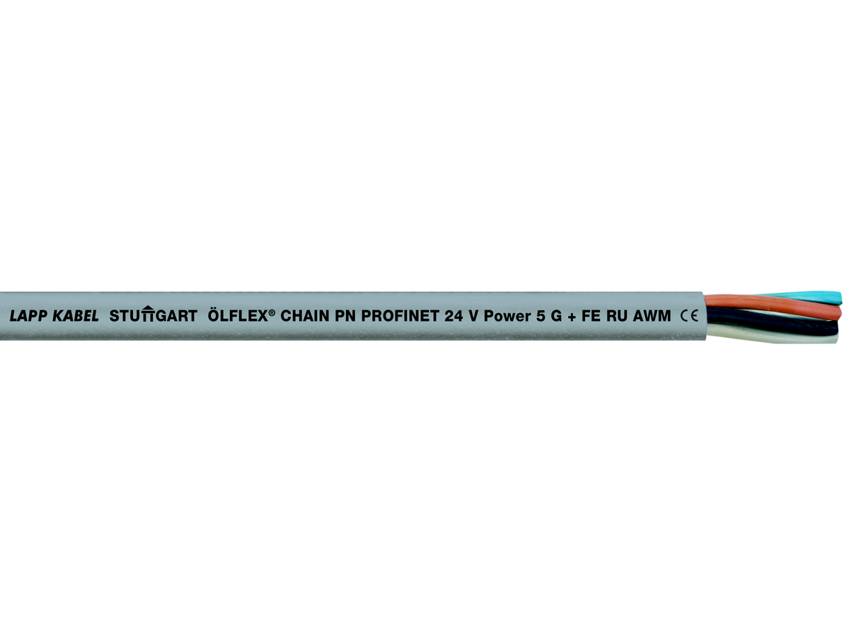 ÖLFLEX CHAIN PN 5G1,5 - PROFINET 24 V Power-câble GY
