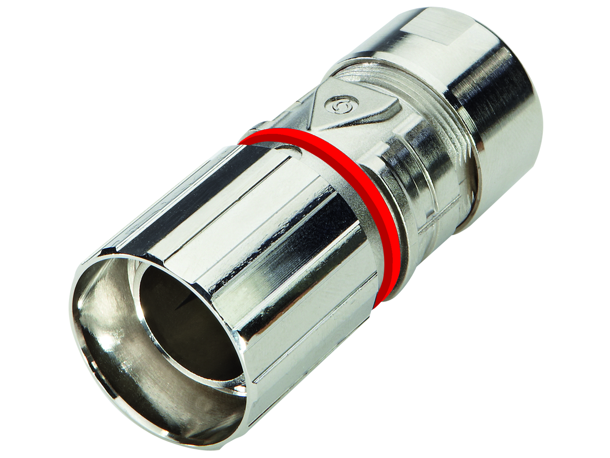 EPIC SIGNAL M23 D6 +20 7-13,5 - M23 Connecteur de câble rouge(+20°)