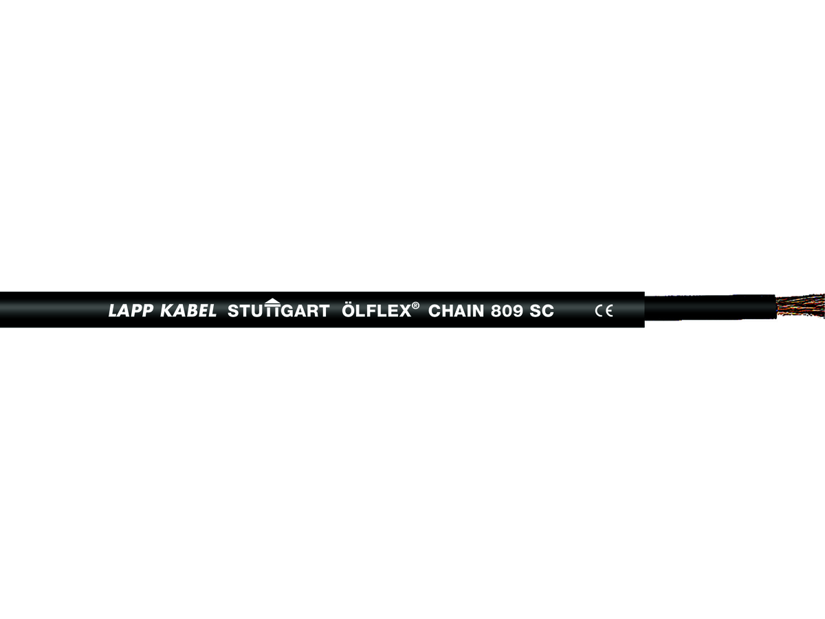 ÖLFLEX CHAIN 809 SC 10,00mm² noir - Gaine extérieure: noir