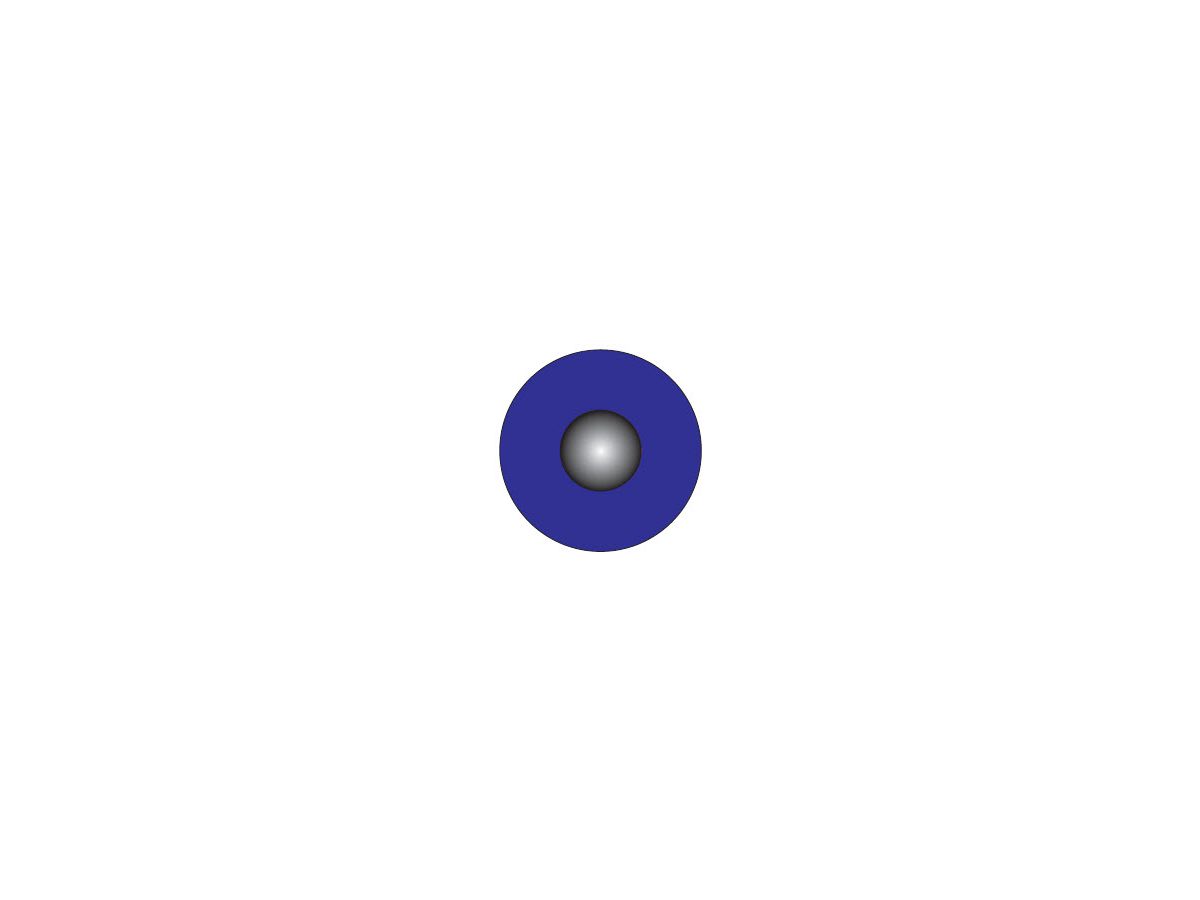 H05Z-K  1,00mm² bleu foncé RAL 5010 Eca - sans halogène, 90°C, bobine à 200m
