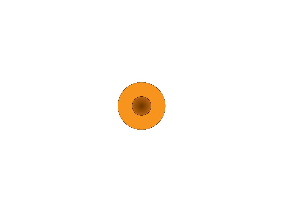 Fil H05V-K 0,75mm² orange - Bobine à 200m