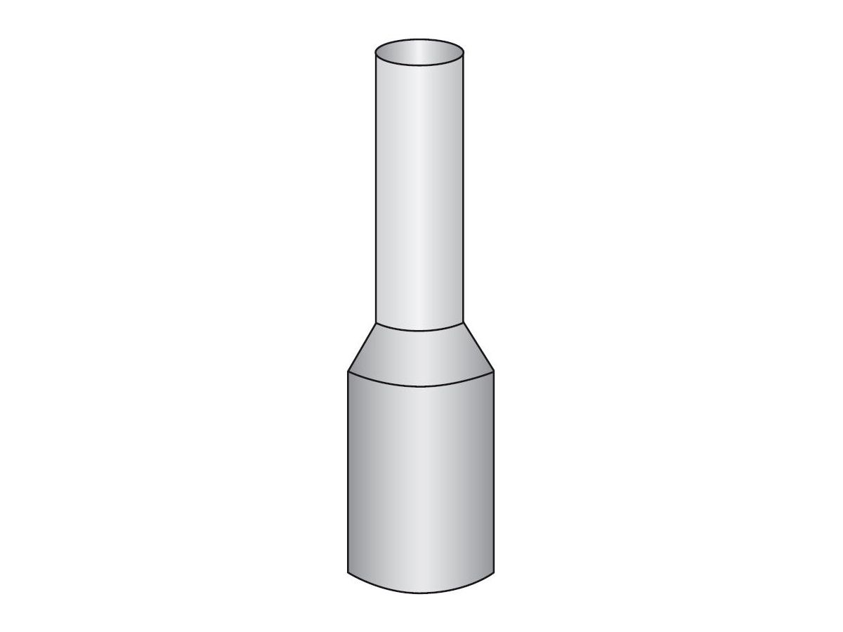 Embouts de fils 0,75mm²/8 mm gris - Rouleau à 4000 pièce pour fils multinorm