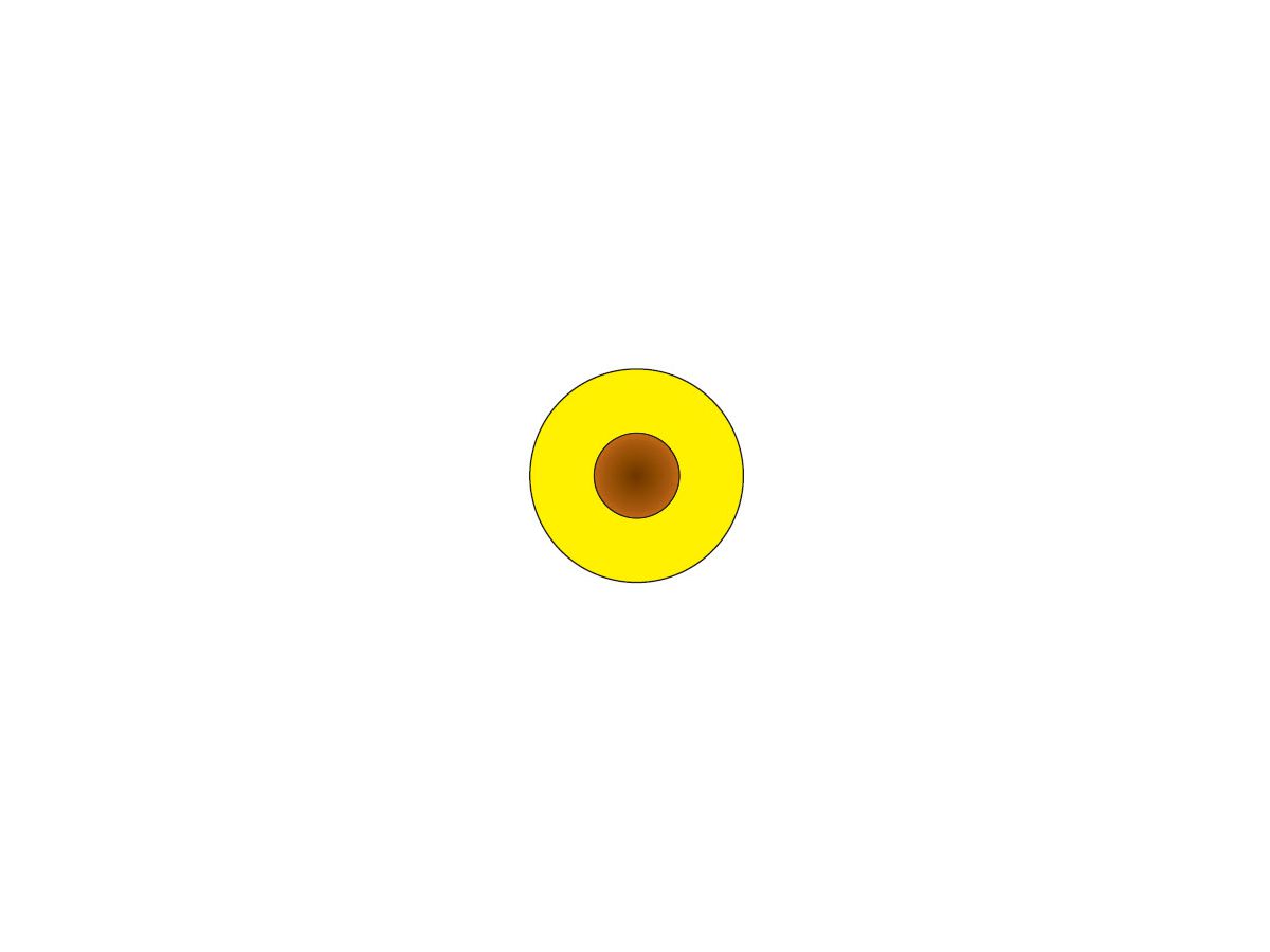 Fil H05V-K 0,50mm² jaune - Bobine à 200m