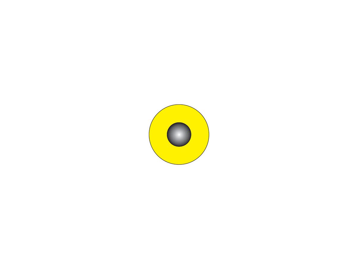 Fil UL1015/MTW/CSA/HAR 4,00mm2 (AWG12) - jaune, fût à 600m, étamé