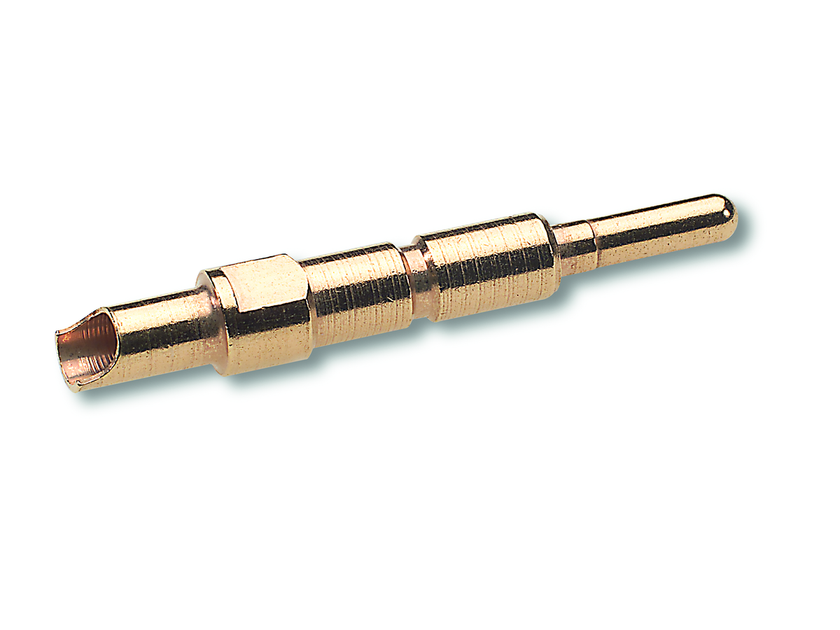 EPIC SIGNAL M23 SLM 2MM AU 1,0-2,5 - Stift Löt bis 2,5mm² Messing vergoldet