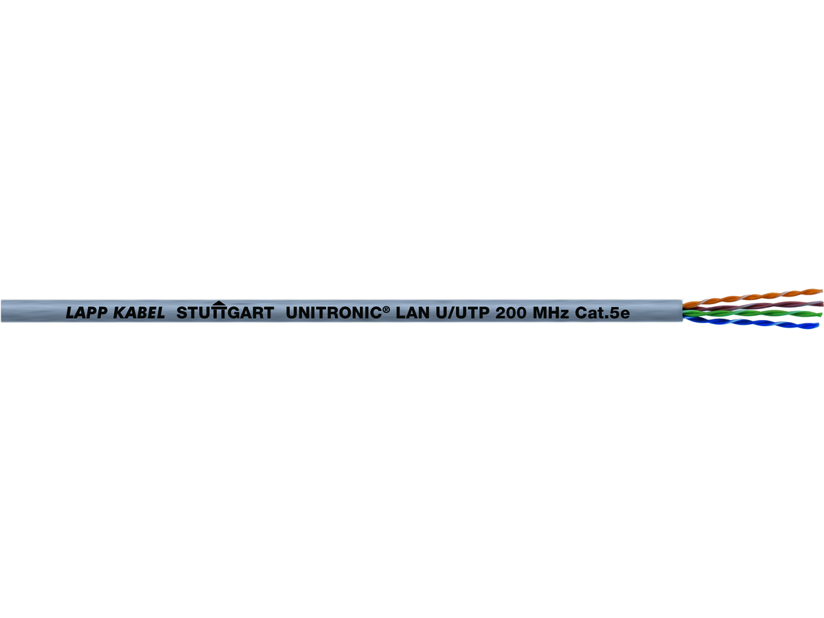 UNITRONIC LAN U/UTP 200MHz Cat.5e - 4x2xAWG24/1