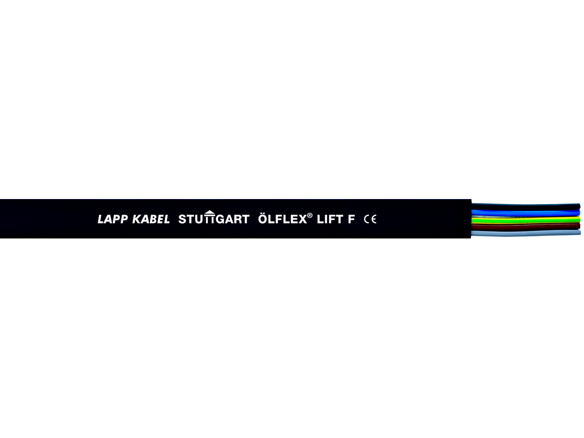 ÖLFLEX LIFT T 4G 4,00mm² - Dimensions extérieur: 21,0 x 6,8mm